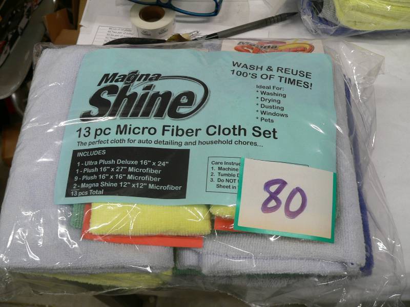 MagnaShine set of 13 microfiber cle...