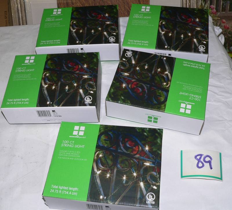 5 New packages of christmas lights,...