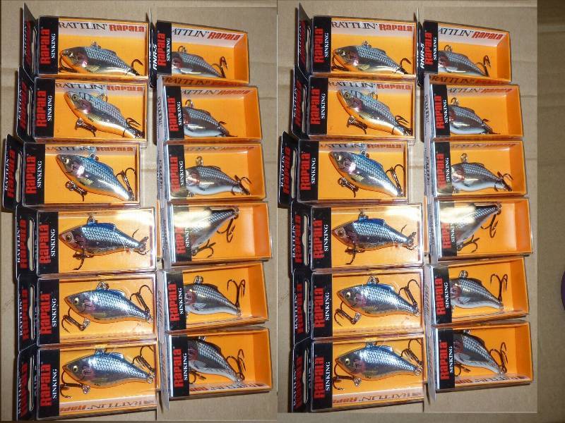 12 silver rapala and 12 silver blue...