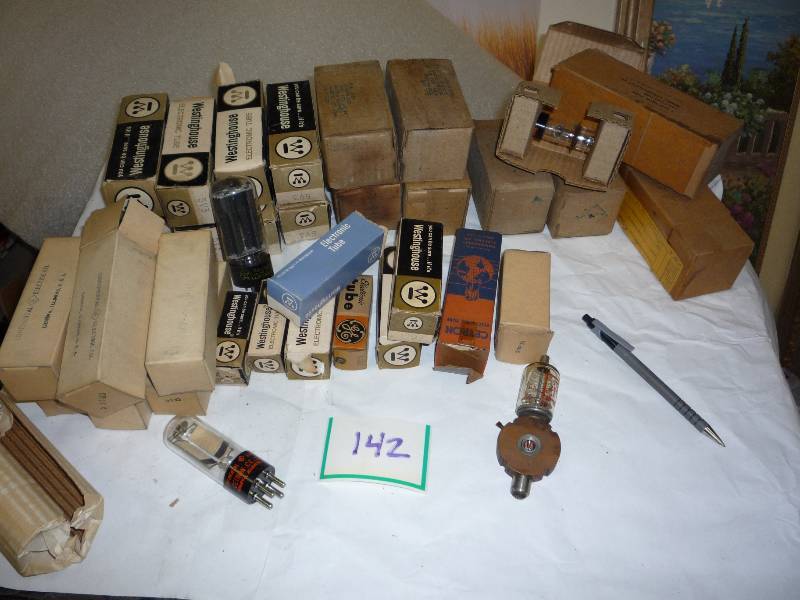 lot of old radio tubes...