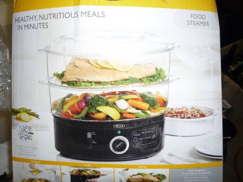New food steamer, damaged box but t...