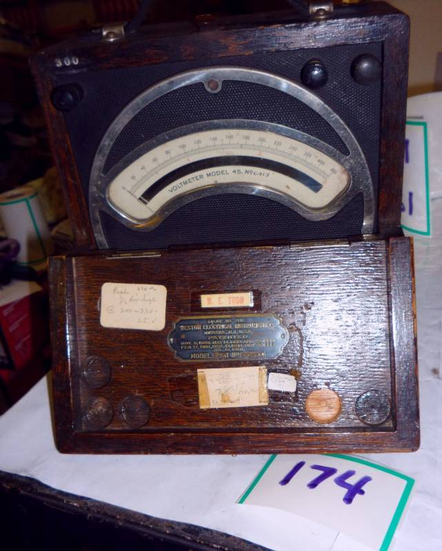 antique Weston voltmeter model 45 i...