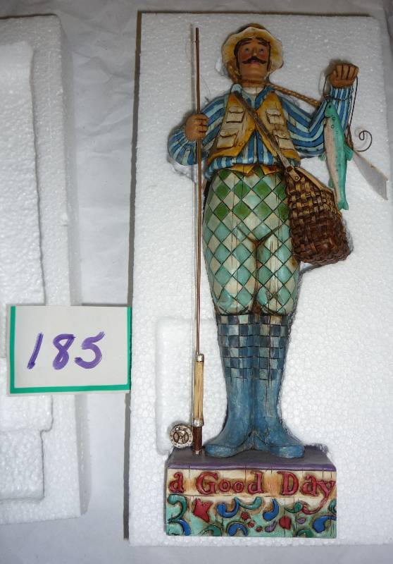 Jim Shore fisherman statue ...