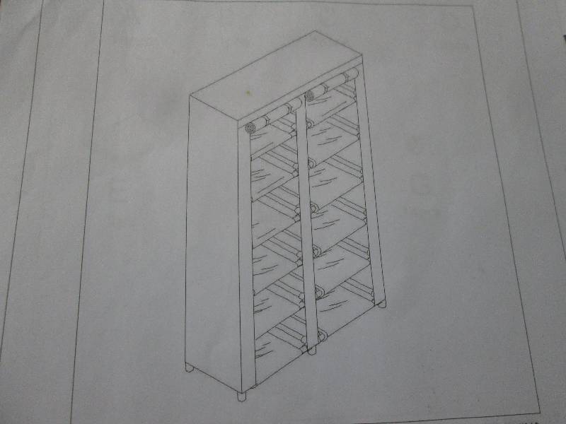 lot 5 image: Double Shoe Rack open box Retail $3...