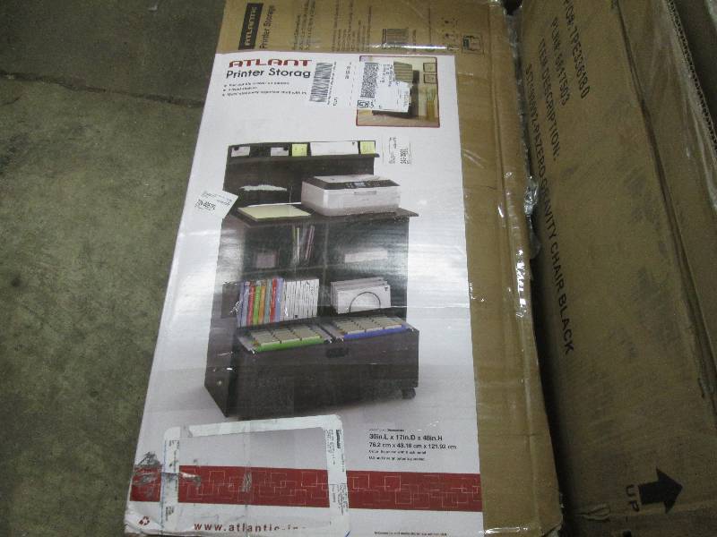 lot 16 image: Efficiency Printer Stand with Stora...