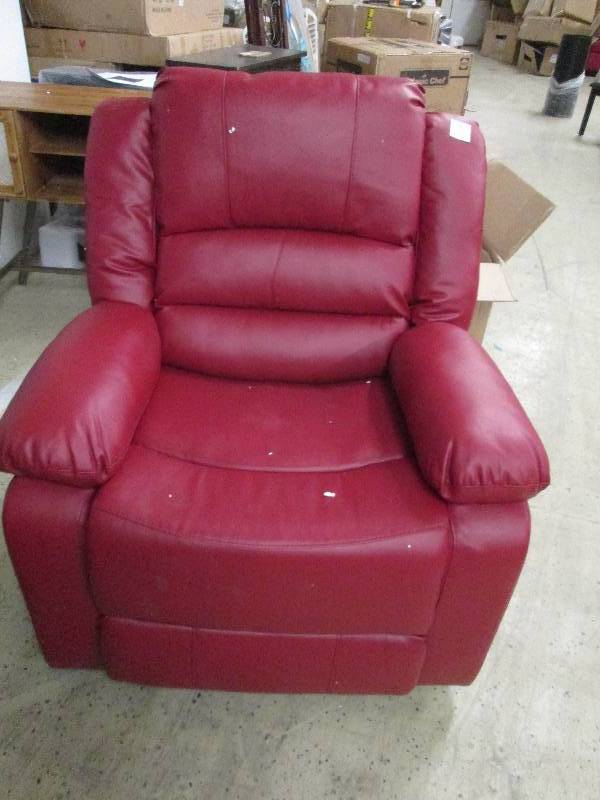 lot 65 image: Overstuffed Recliner open box Retai...