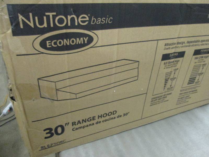 lot 86 image: NuTone RL6200 30 in. Non-Vented Ran...