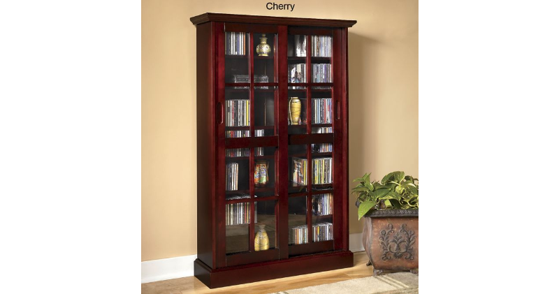 lot 30 image: Merrick Sliding Door Media Cabinet ...