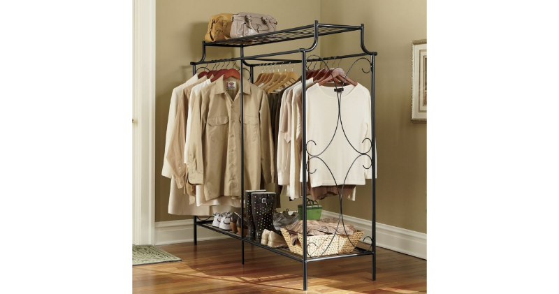 lot 104 image: Double Hanging Rack open box Retail...