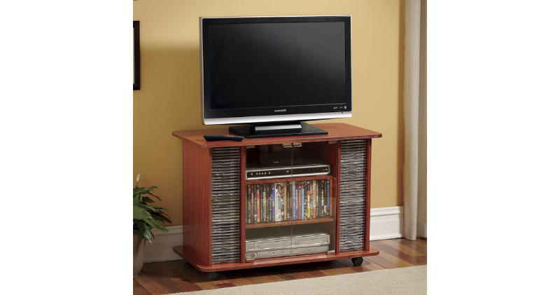 lot 123 image: TV Cart On Wheels open box Retail $...