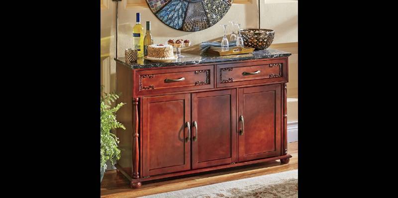 lot 1 image: Canova Marble Sideboard open box Re...