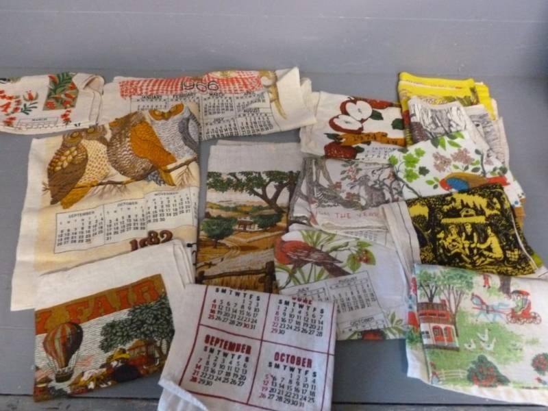 lot 44 image: Vintage Calendar Tapestrys