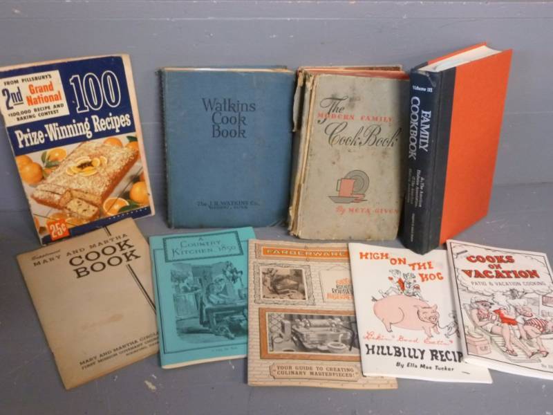 lot 63 image: Vintage Cookbooks
