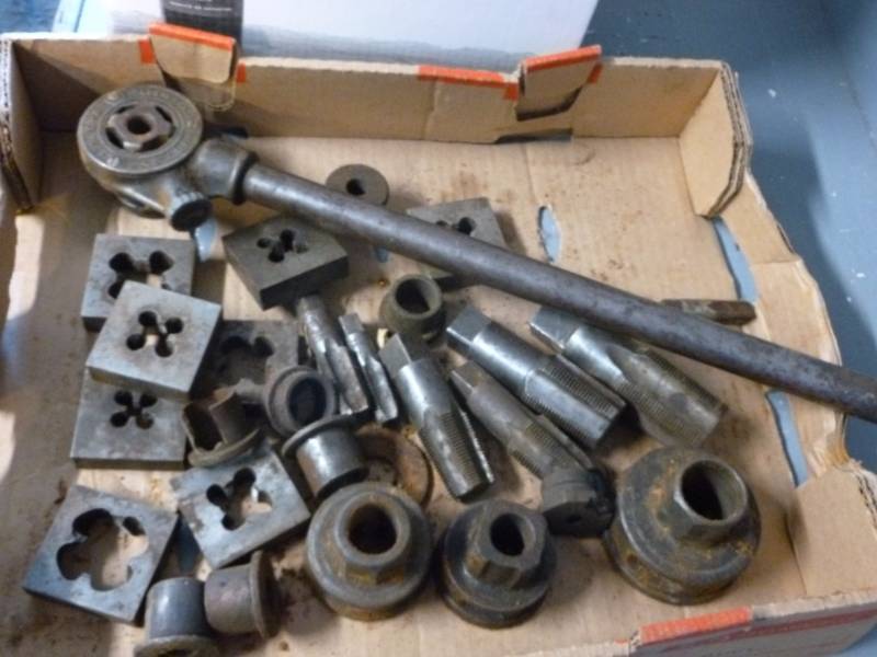lot 97 image: Vintage Threading Tools