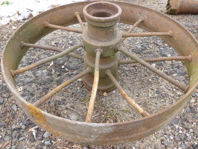 lot 290 image: Vintage Steel Wheel