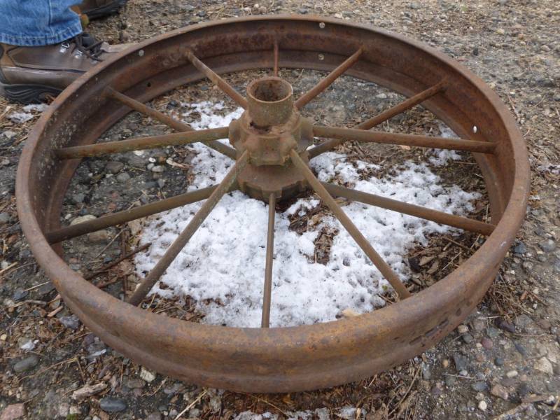 lot 291 image: Vintage Steel Wheel