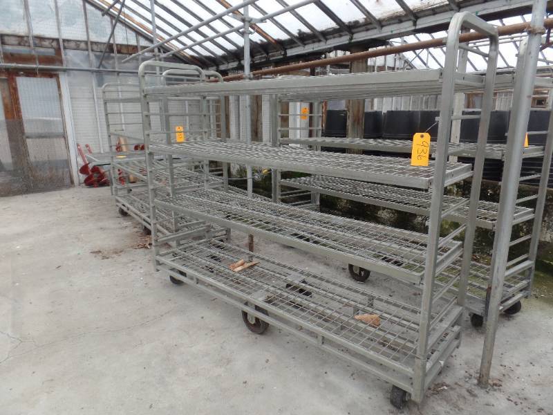 lot 936 image: OPEN GRID SHELF TRANSPORT CART