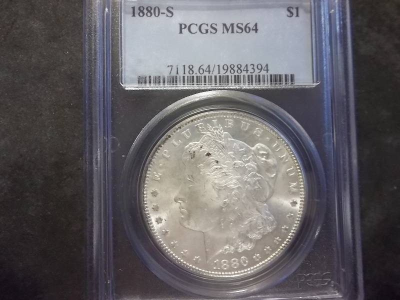 1880 S  Morgan Silver Dollar Very High Grade MS