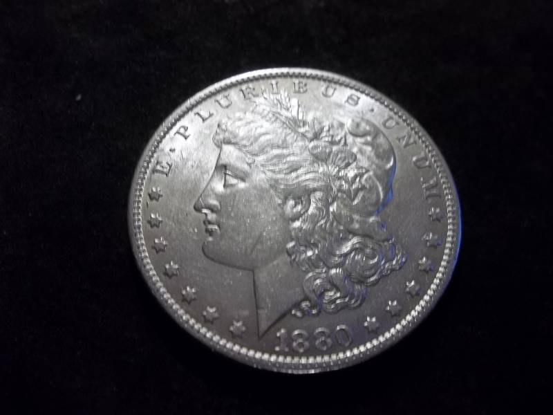 1880 Micro O  Morgan Silver Dollar