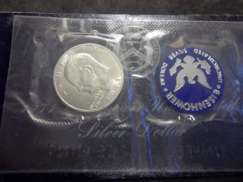 1971 S Ike Silver Dollar