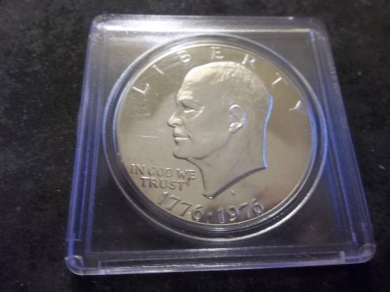 1976 Bicentennial Ike Proof Silver Dollar Unc