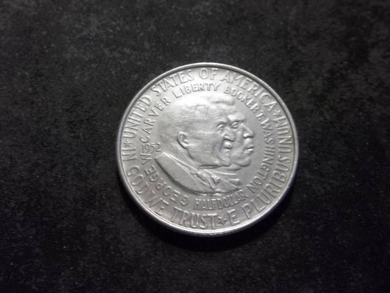 1952 Booker T. Washington Silver Comemmorative Half Dollar