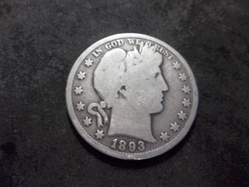 1893 Barber Silver Half Dollar