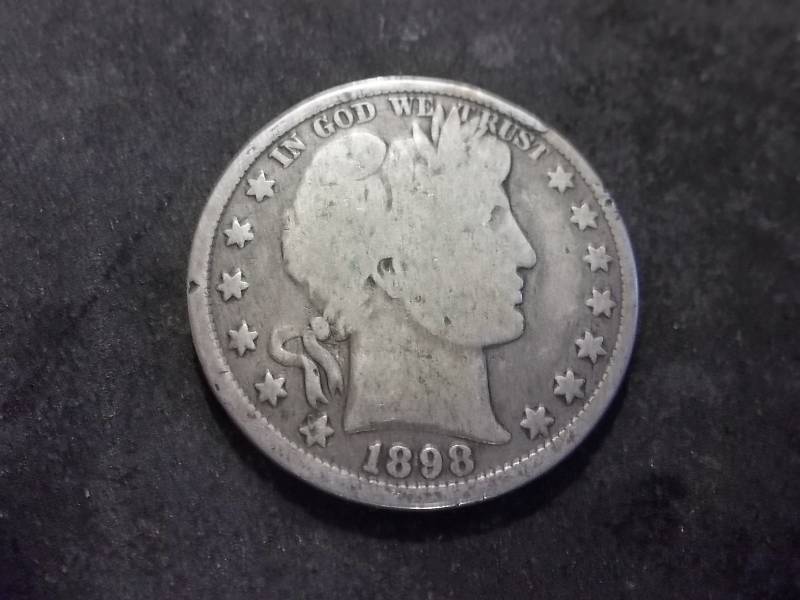 1898  Barber Half Dollar