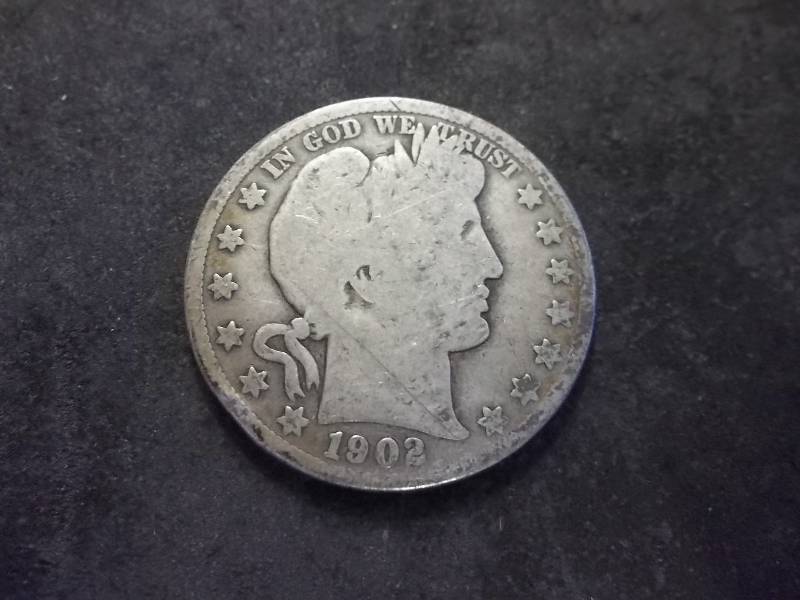 1902 S Barber Half Dollar
