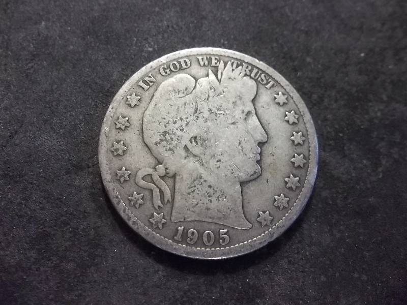 1905 S Barber Half Dollar