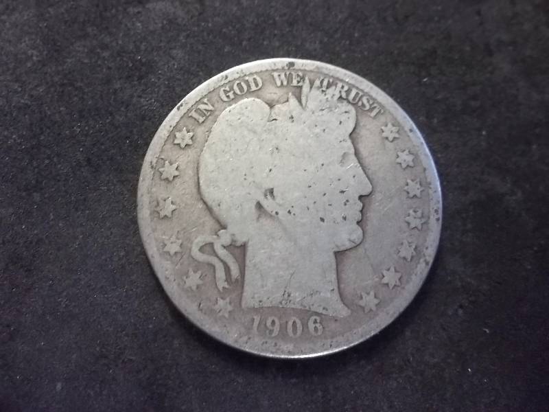 1906 D Barber Half Dollar