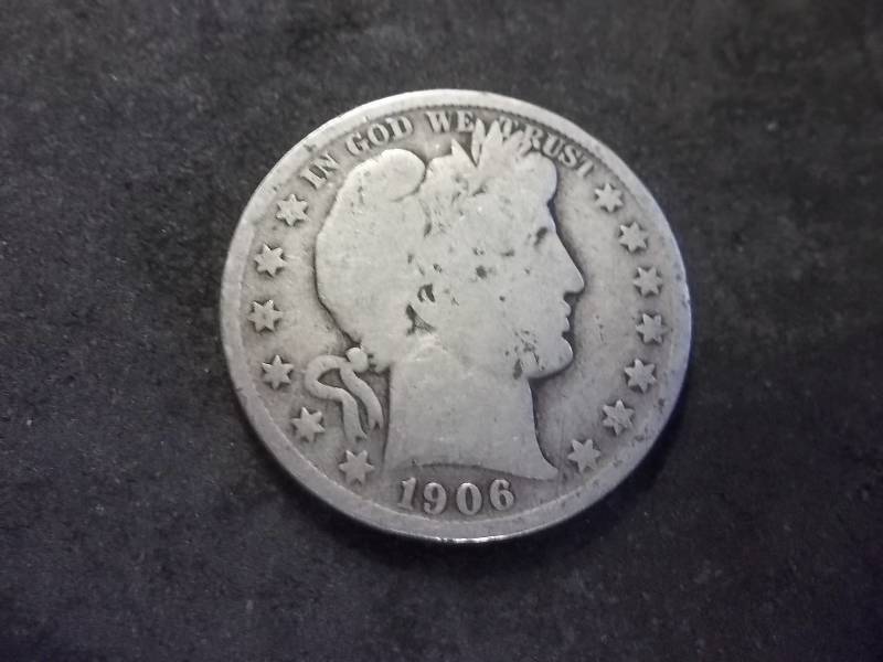 1906 S Barber Half Dollar
