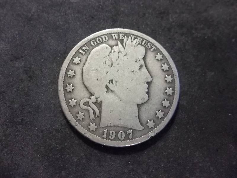 1907  Barber Half Dollar