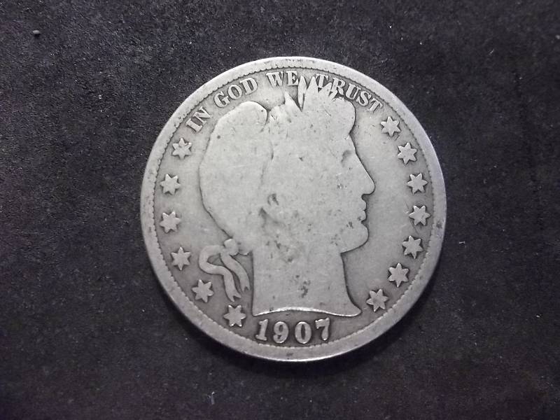 1907 S Barber Half Dollar