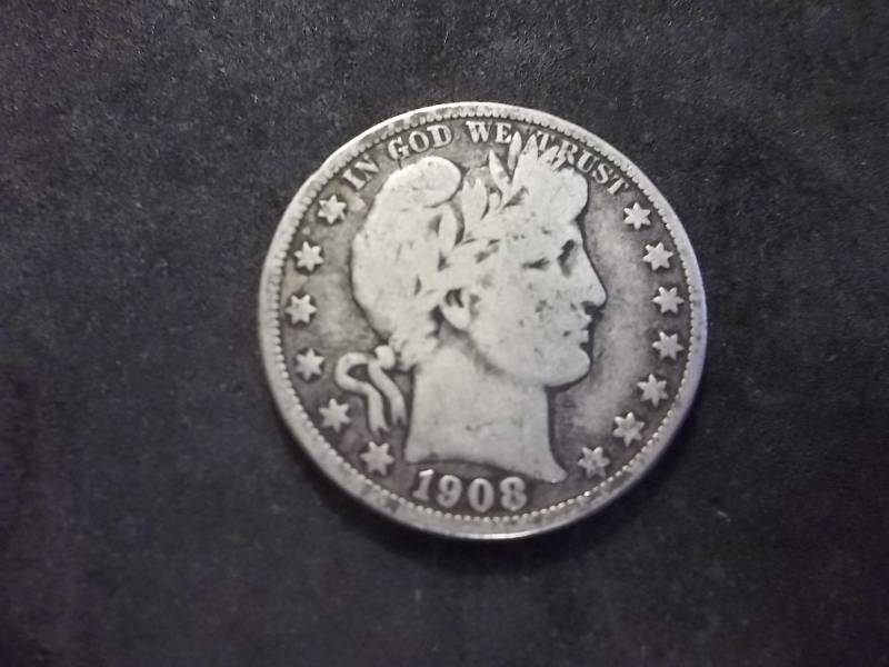 1908 O Barber Half Dollar