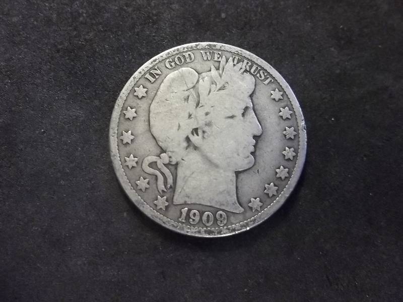 1909 S Barber Half Dollar