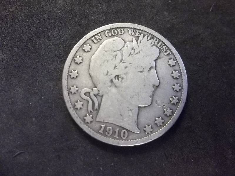 1910 S Barber Half Dollar