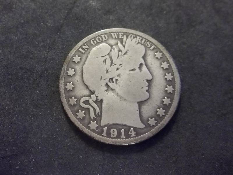 1914 S Barber Half Dollar