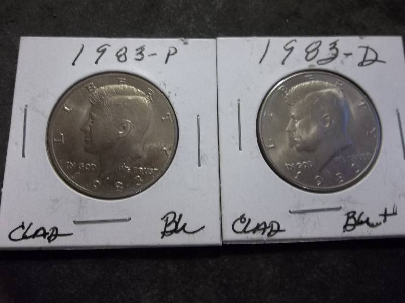 1983, 1983 D Kennedy Halves BU