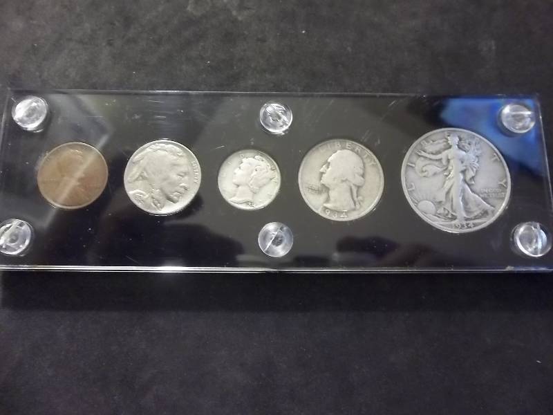 1934 P  5 Coin Mint Set