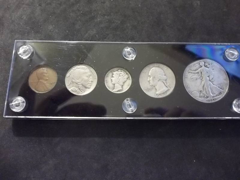1937 P- 5 Coin Mint Set
