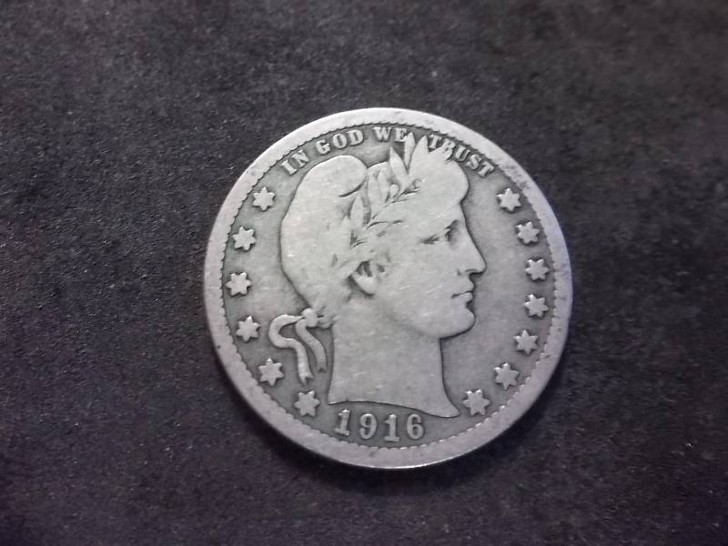 1916 D Barber Quarter