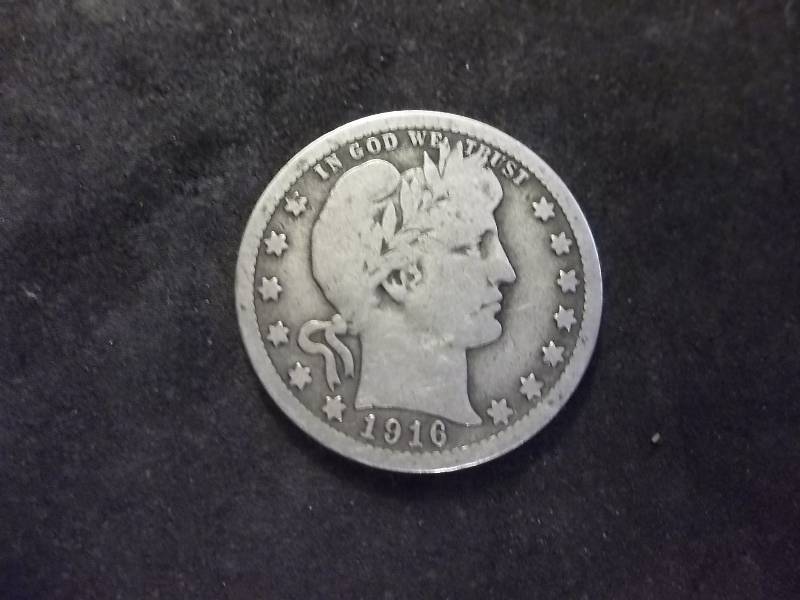 1916 D Barber Quarter