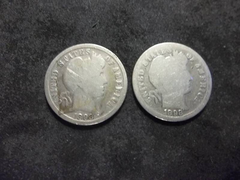 1898, 1898 S Barber Dimes