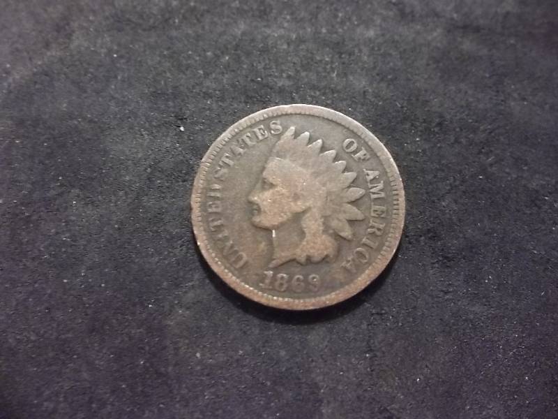 1869 Indian Head Cent