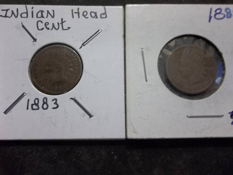 1883, 1888 Indian Heads Cents