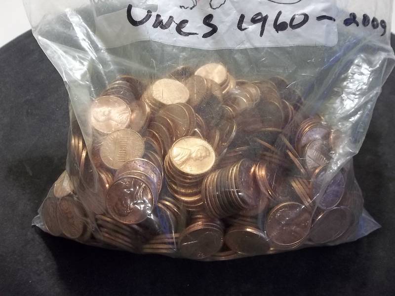 570 Lincoln Cents All Uncs 1960-2009