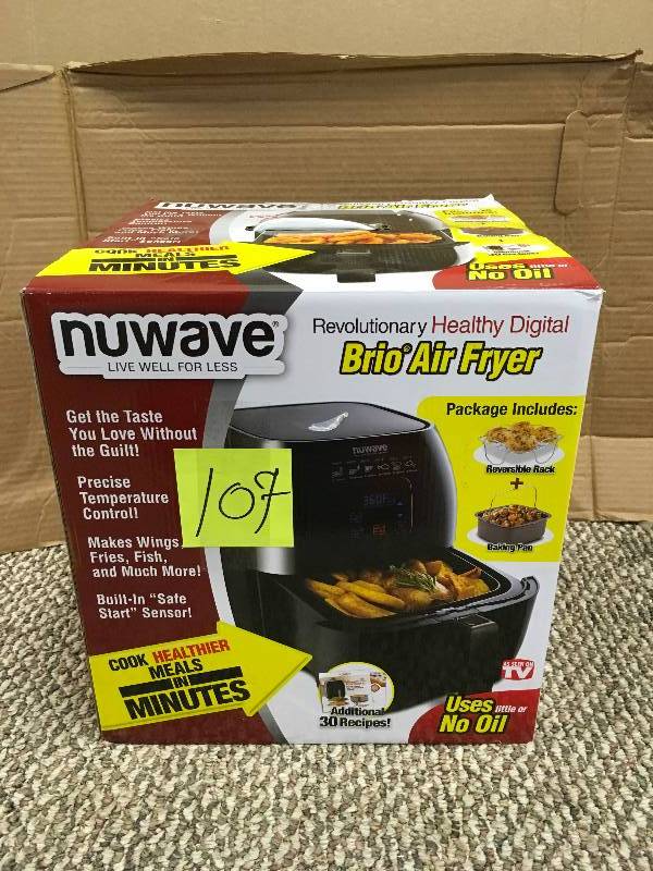 lot 107 image: Nuwave Brio Air Fryer - Open Box