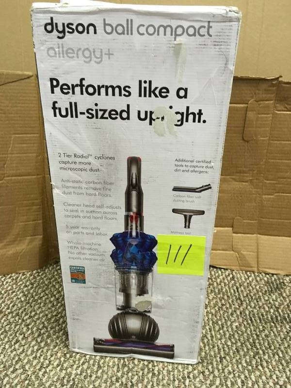 lot 111 image: Dyson Ball Compact Allergy Plus Bagless Upright Vacuum - Open Box