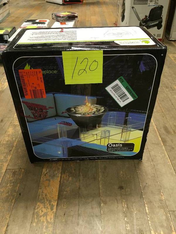 lot 120 image: Devo LLC Anywhere Firplace-Oasis IndoorOutdoor Fireplace - Open Box